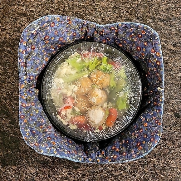 Cozies Upcycled Jeans Molly Made It Design Hand Crafted Blue Floral - Picture 4 of 13